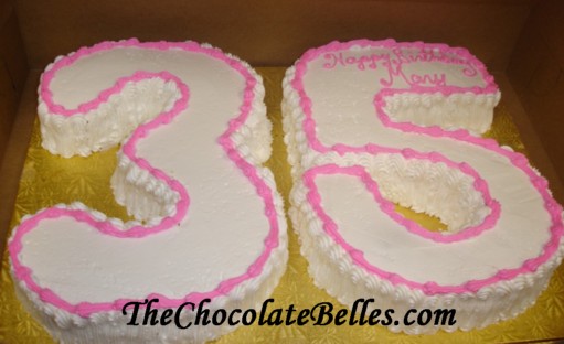 35th Number Birthday Cake