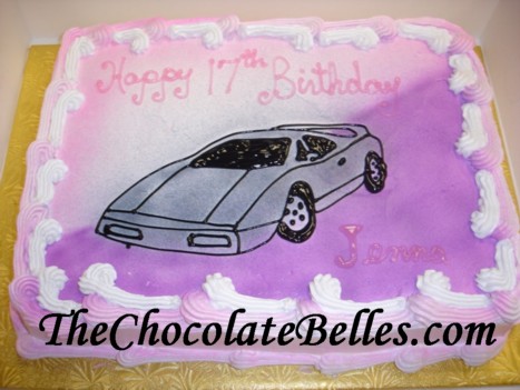 Sports Birthday Cakes on Sports Car Birthday Cake